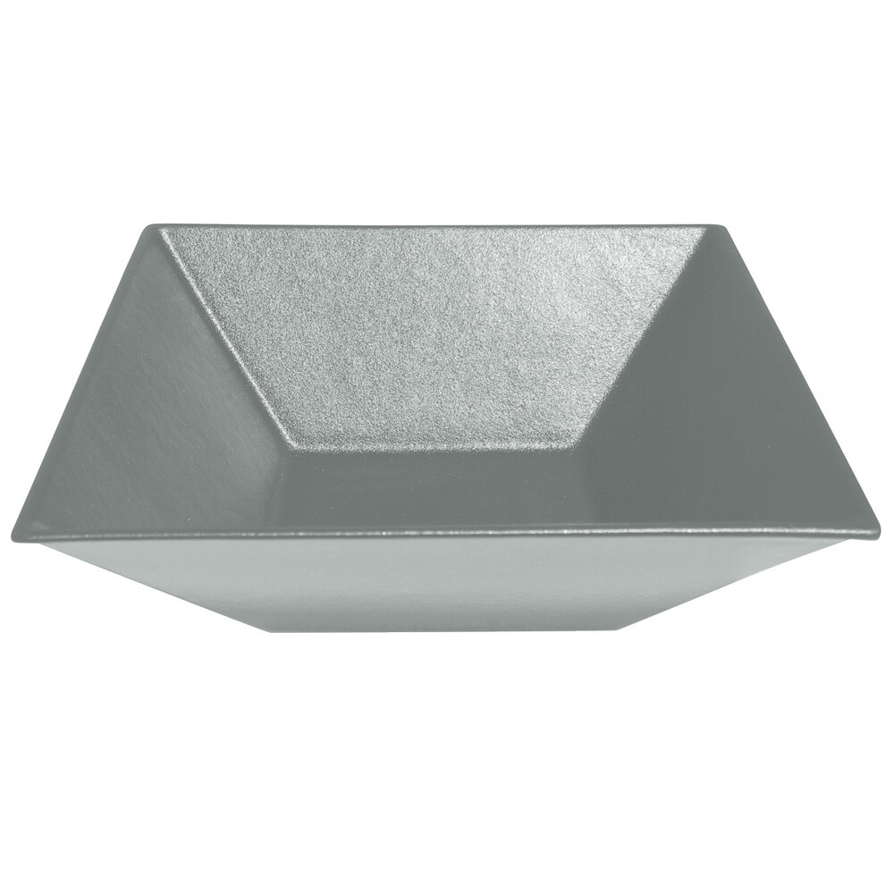 G.E.T. Enterprises BSD16ST Bugambilia 13.5 Qt. Classic Textured Finish Steel Resin-Coated Aluminum XL Deep Square Bowl