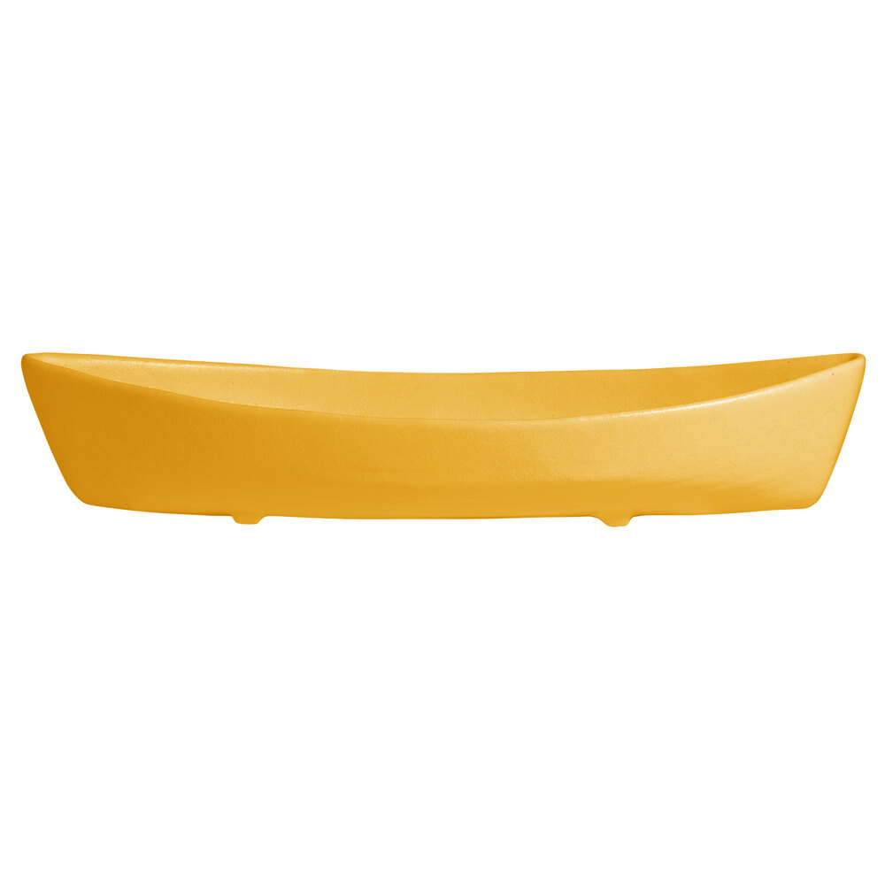 G.E.T. Enterprises BT031-MOD-YW Bugambilia 6.9 Qt. Smooth MOD Finish Yellow Resin-Coated Aluminum Deep Boat