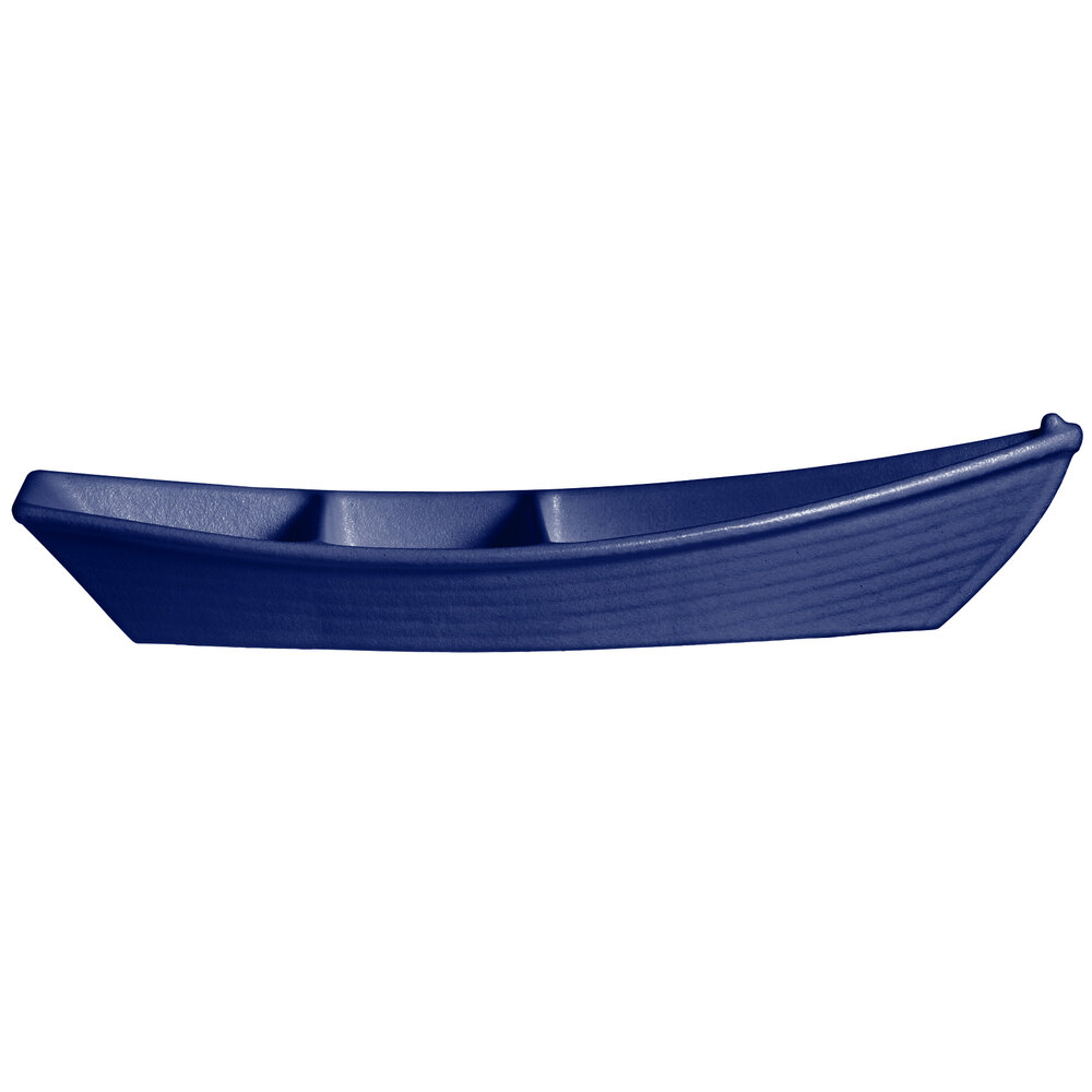 G.E.T. Enterprises BT320PC Bugambilia 3.6 Qt. Classic Textured Finish Pacific Blue Resin-Coated Aluminum Deep Boat with Dividers