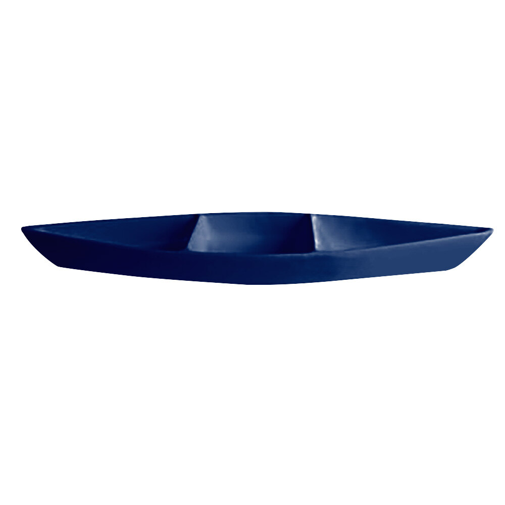 G.E.T. Enterprises BT319-MOD-PC Bugambilia 6.9 Qt. Smooth MOD Finish Pacific Blue Resin-Coated Aluminum Deep Boat with Dividers