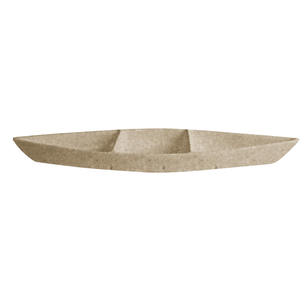 G.E.T. Enterprises BT319-MOD-S Bugambilia 6.9 Qt. Smooth MOD Finish Sand Granite Resin-Coated Aluminum Deep Boat with Dividers