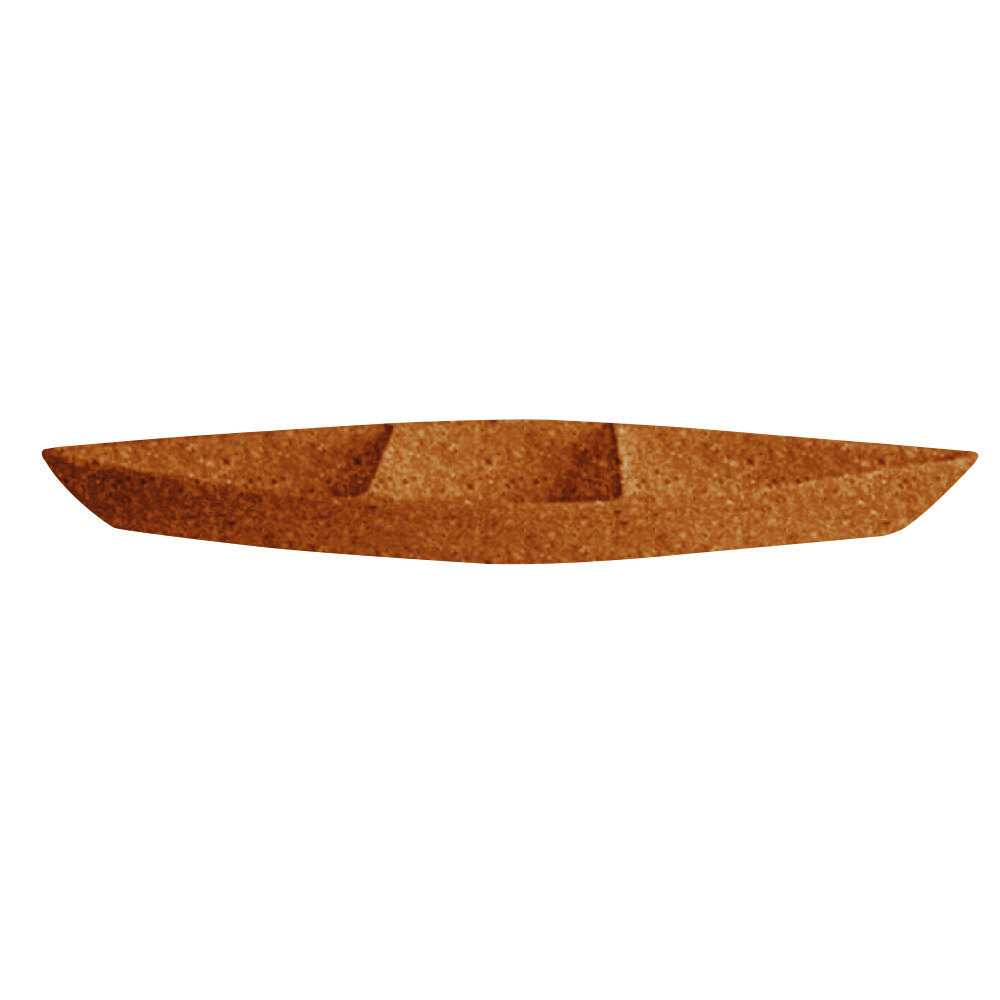 G.E.T. Enterprises BT319-MOD-T Bugambilia 6.9 Qt. Smooth MOD Finish Terracotta Resin-Coated Aluminum Deep Boat with Dividers