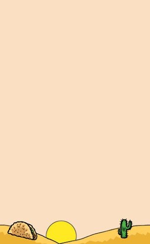 Choice 8 1/2" x 11" Menu Paper - Southwest Themed Taco Design Right Insert - 100/Pack