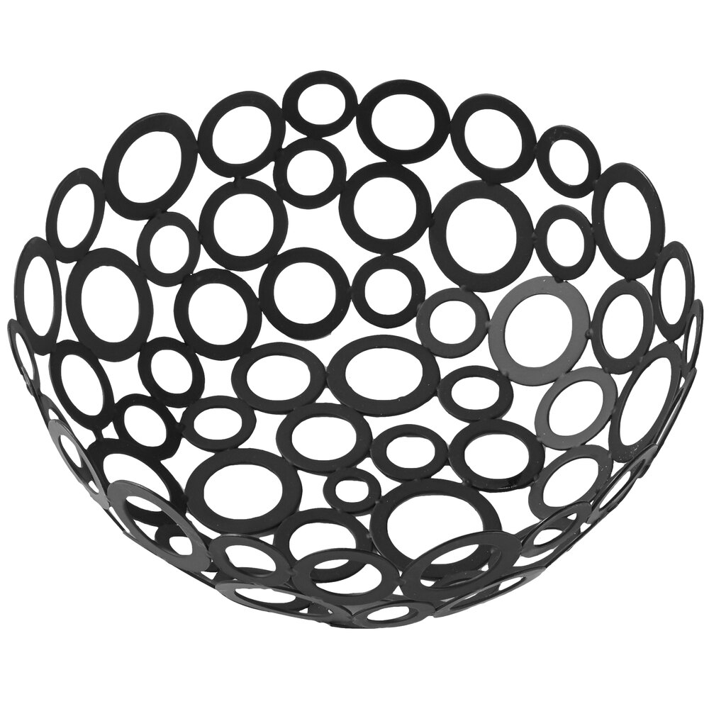 American Metalcraft WBW80 8" Round Black Go-Go Basket