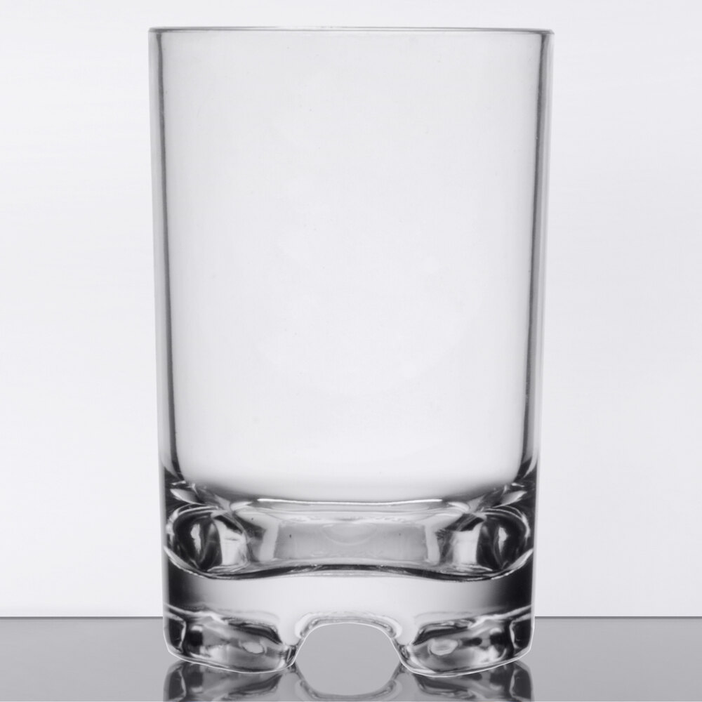 GET SW-1424-1-SAN-CL Roc N' Roll 12 oz. Customizable SAN Plastic Double Rocks / Old Fashioned Glass - 24/Case