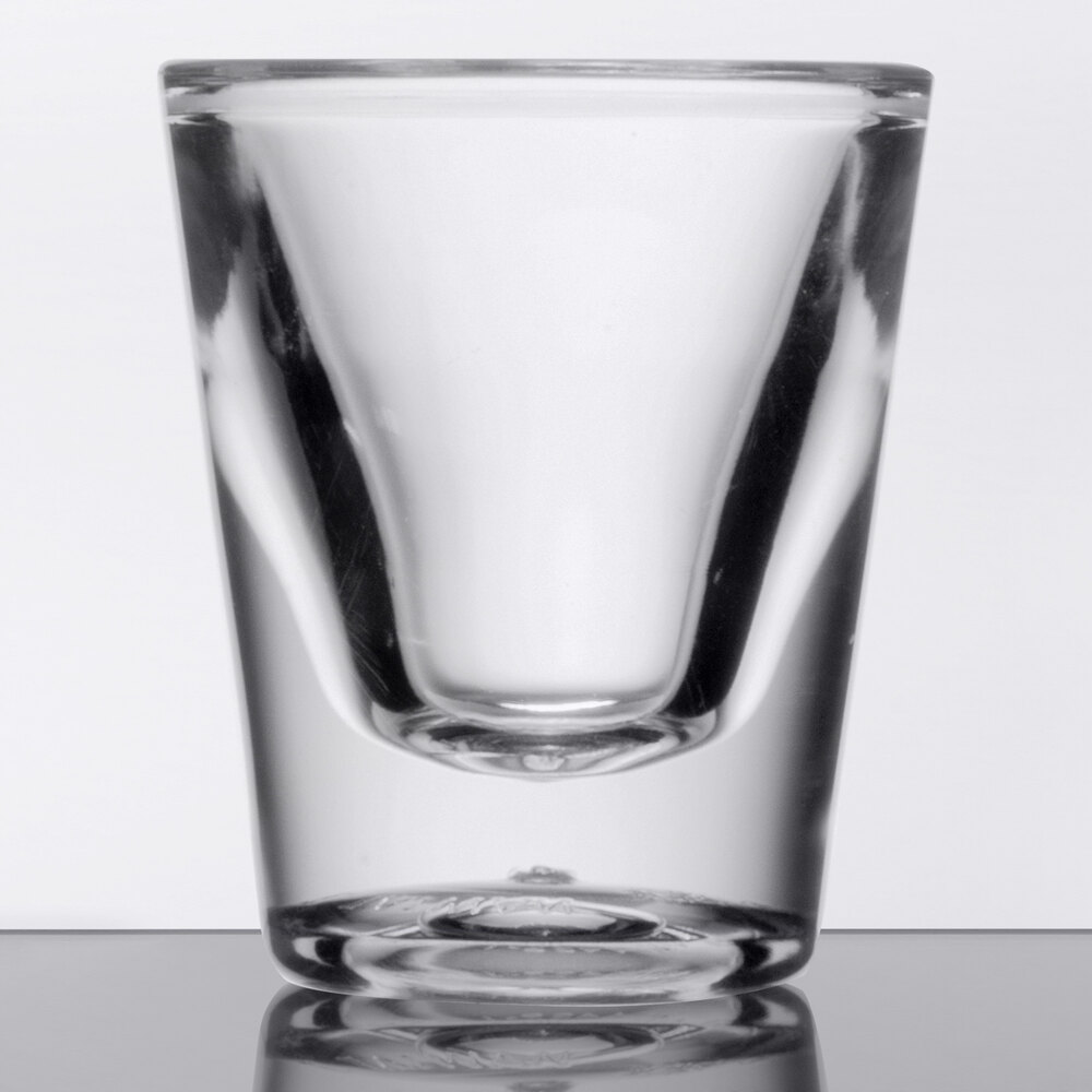 GET SW-1427-1-CL 1 oz. Customizable SAN Plastic Shot Glass - 24/Case