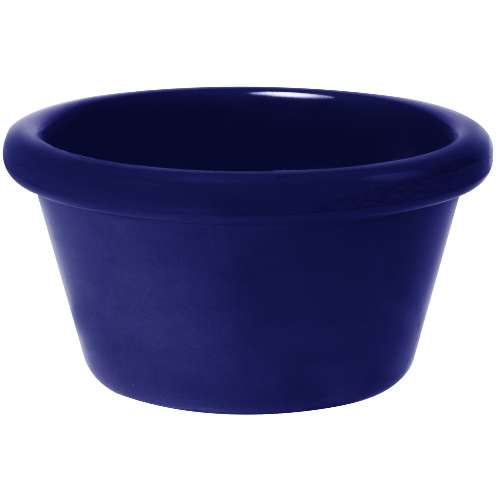 GET S-620-CB 2 oz. Cobalt Blue Smooth Melamine Ramekin - 48/Case