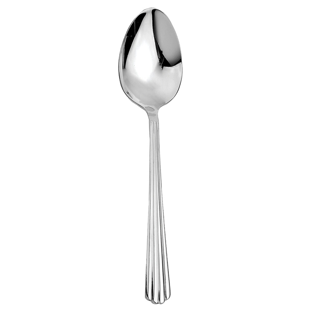 Walco Hyannis from Steelite International WL4907 6 3/4" 18/10 Stainless Steel Extra Heavy Weight Dessert Spoon - 24/Case