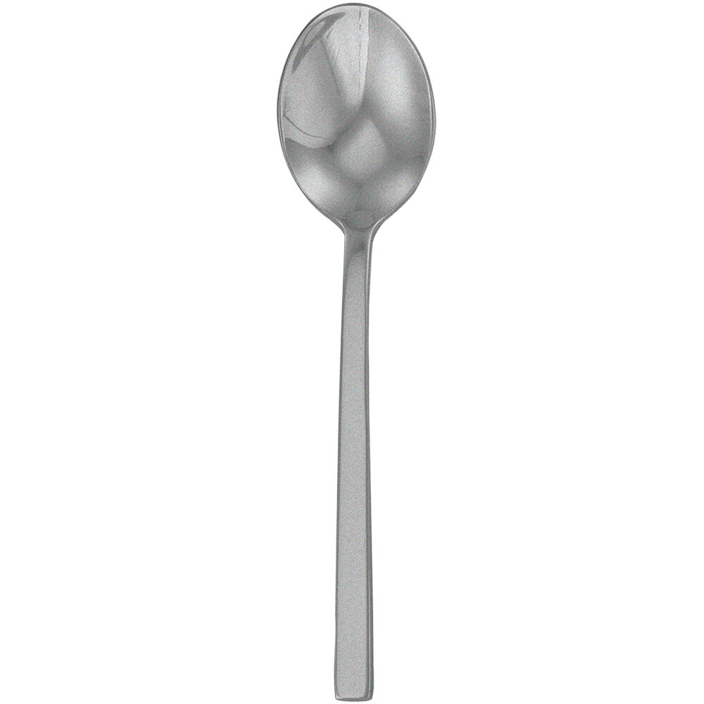 Walco Semi from Steelite International WL0901FST 5 1/2" 18/10 Fieldstone Finish Stainless Steel Extra Heavy Weight Tea Spoon - 12/Case