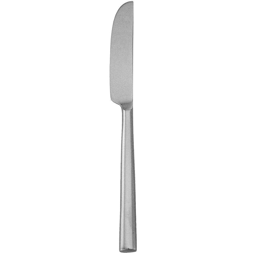 Walco Erik from Steelite International WL1211FST 7" 18/10 Fieldstone Finish Stainless Steel Extra Heavy Weight Butter Knife - 12/Case