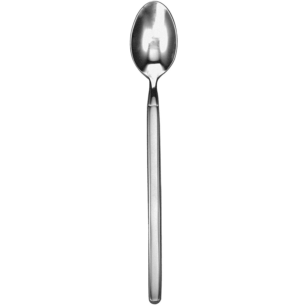 Walco Vogue from Steelite International WL2504FST 7 1/4" 18/10 Fieldstone Finish Stainless Steel Extra Heavy Weight Iced Tea Spoon - 12/Case