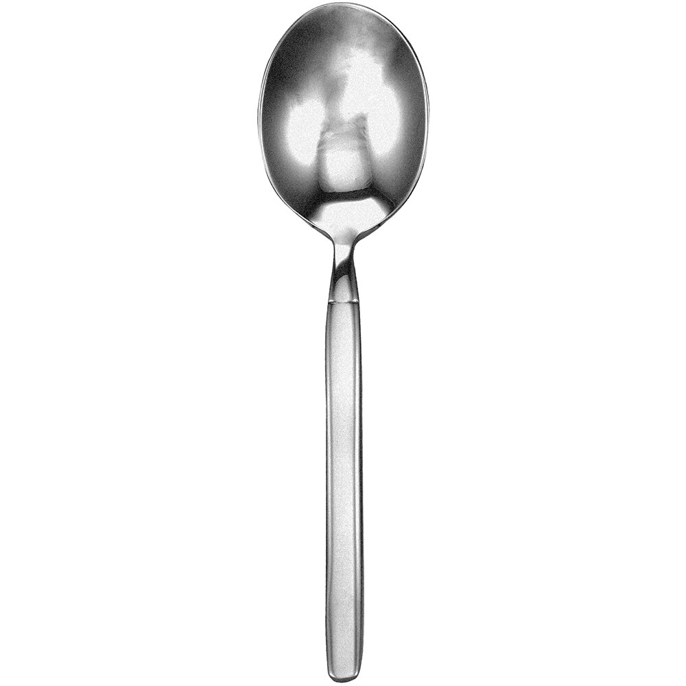Walco Vogue from Steelite International WL2512FST 6" 18/10 Fieldstone Finish Stainless Steel Extra Heavy Weight Bouillon Spoon - 12/Case