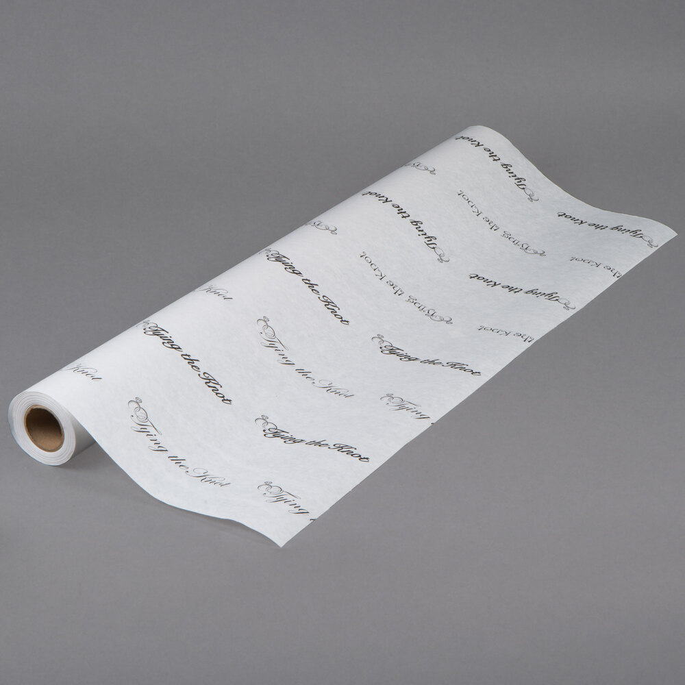 40" x 100' Paper Table Cover with Wedding Pattern