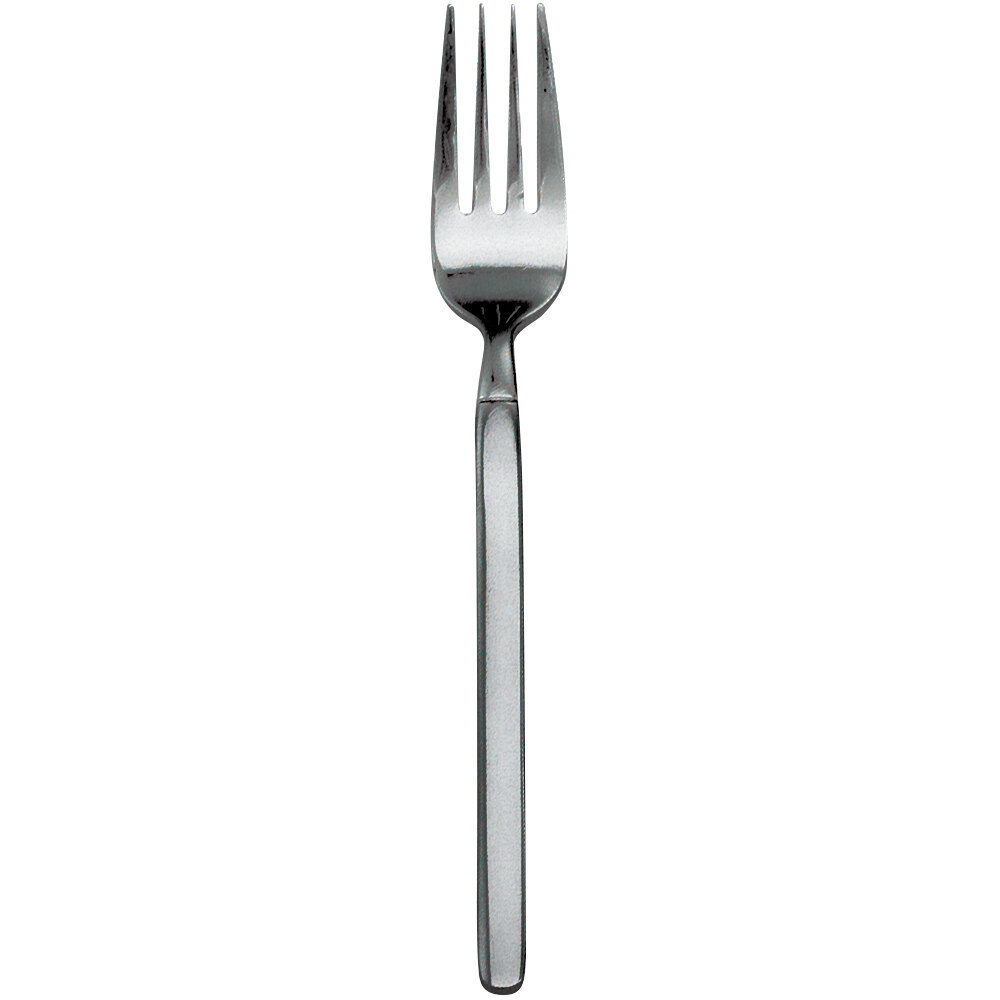 Walco Vogue from Steelite International WL2505FST 7 5/8" 18/10 Stainless Steel Extra Heavy Weight Dinner Fork with Fieldstone Finish - 12/Case