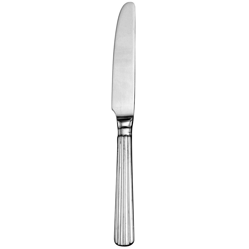 Walco Hyannis from Steelite International WL4945 8 3/8" 18/10 Stainless Steel Extra Heavy Weight Dinner Knife - 12/Case