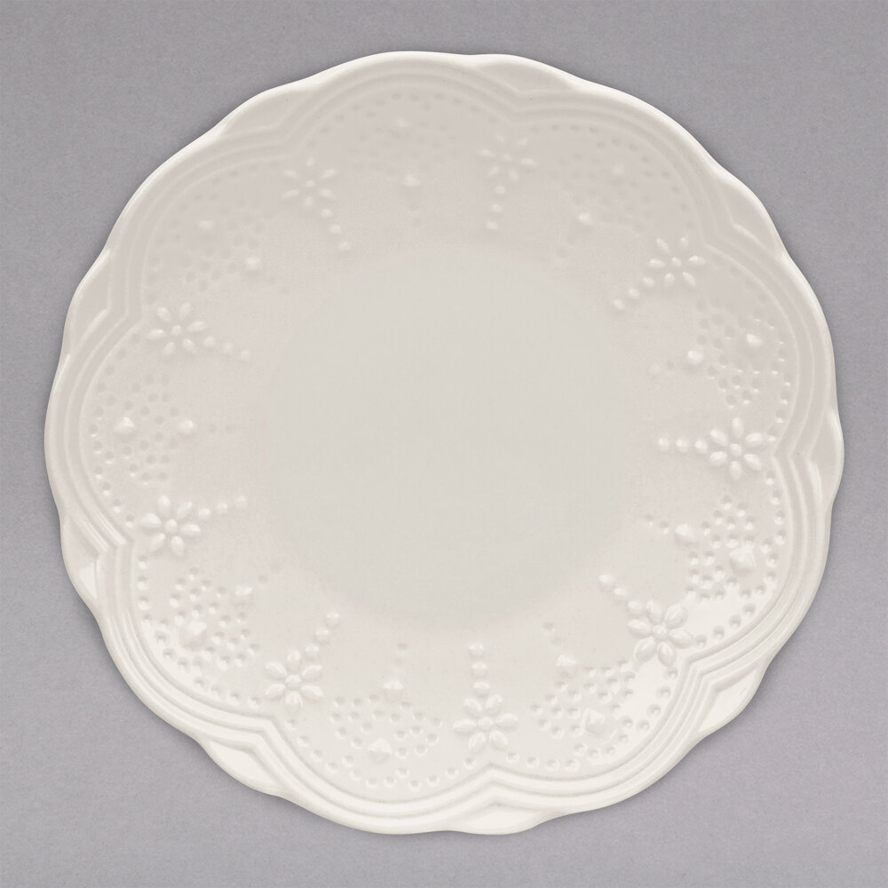 10 Strawberry Street VTNA-0005 Valentina 6" White New Bone China Bread and Butter Plate - 36/Case