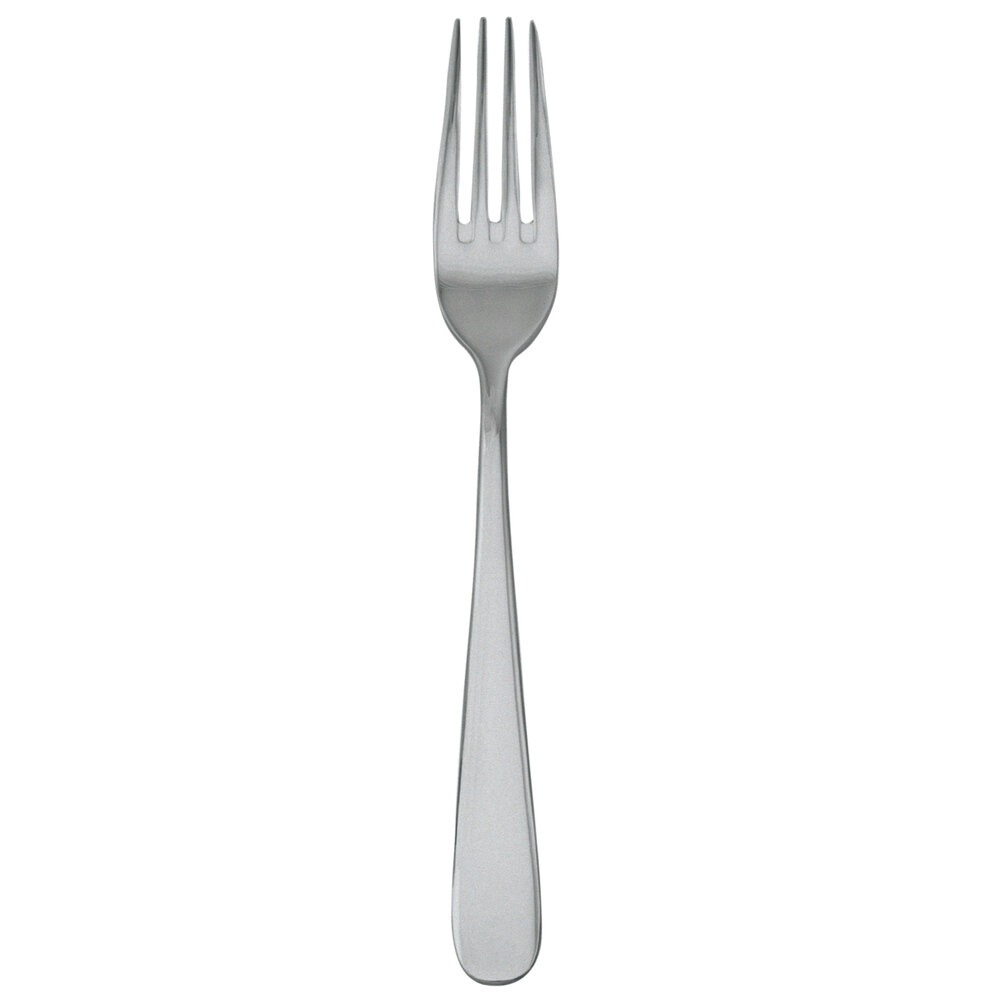 Walco Star from Steelite International WL0805FST 7 1/2" 18/10 Stainless Steel Extra Heavy Weight Dinner Fork with Fieldstone Finish - 12/Case