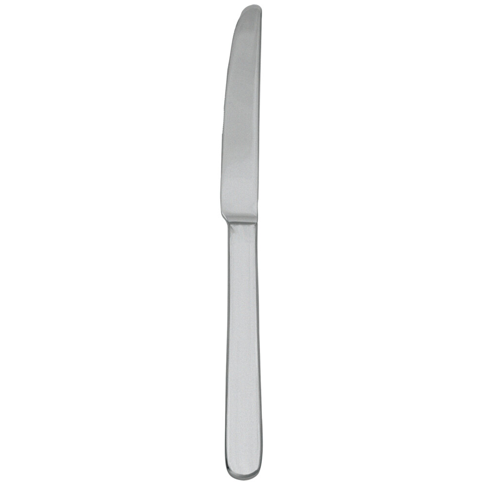 Walco Star from Steelite International WL08451FST 9 1/4" 18/10 Stainless Steel Extra Heavy Weight Table Knife with Fieldstone Finish - 12/Case