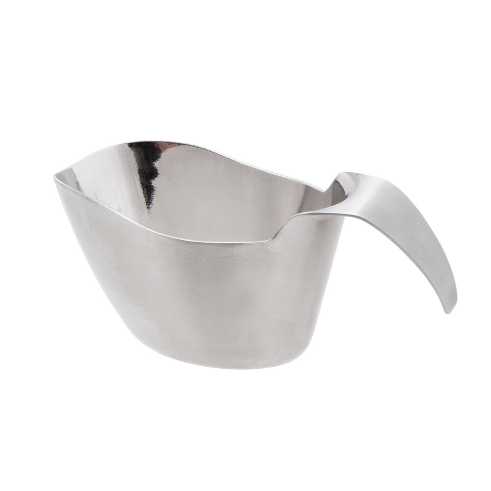 Tablecraft 9808 8 oz. Stainless Steel Gravy Boat