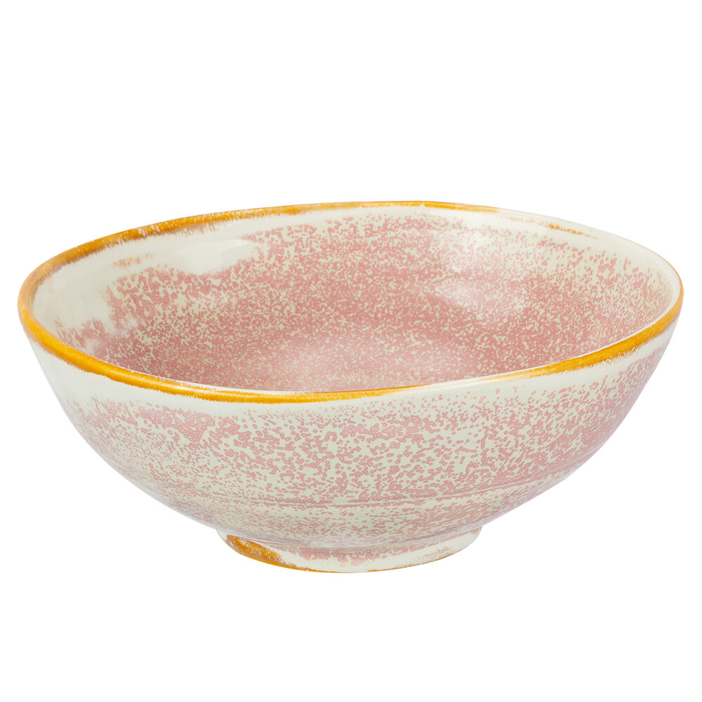 Bon Chef 2000000P Tavola Blush 10 oz. Porcelain Soup Bowl - 12/Pack