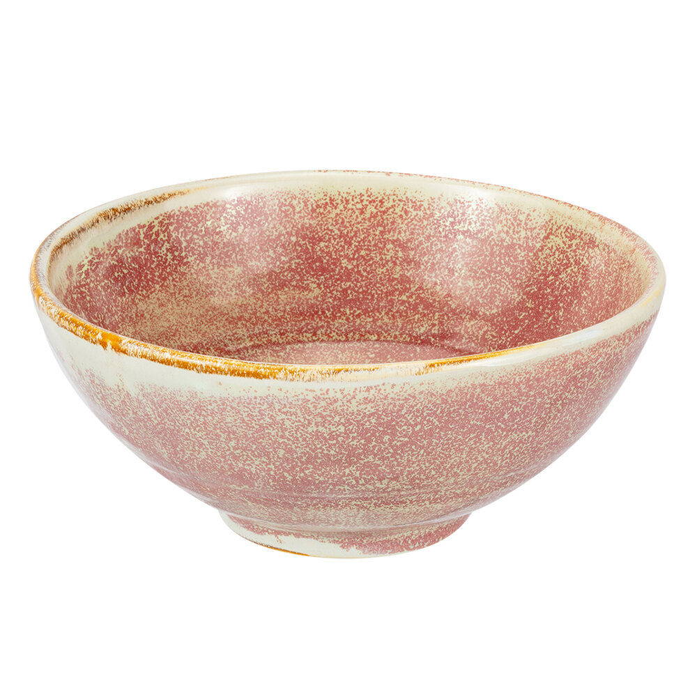 Bon Chef 2000001P Tavola Blush 15 oz. Porcelain Salad / Soup Bowl - 12/Pack