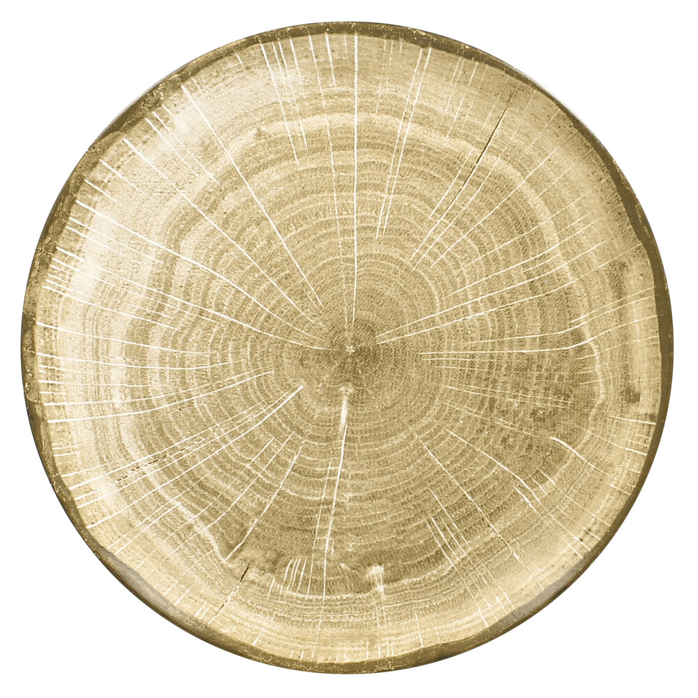 RAK Porcelain WDNNPR24MG Woodart 9 1/2" Moss Green Porcelain Flat Coupe Plate - 12/Case