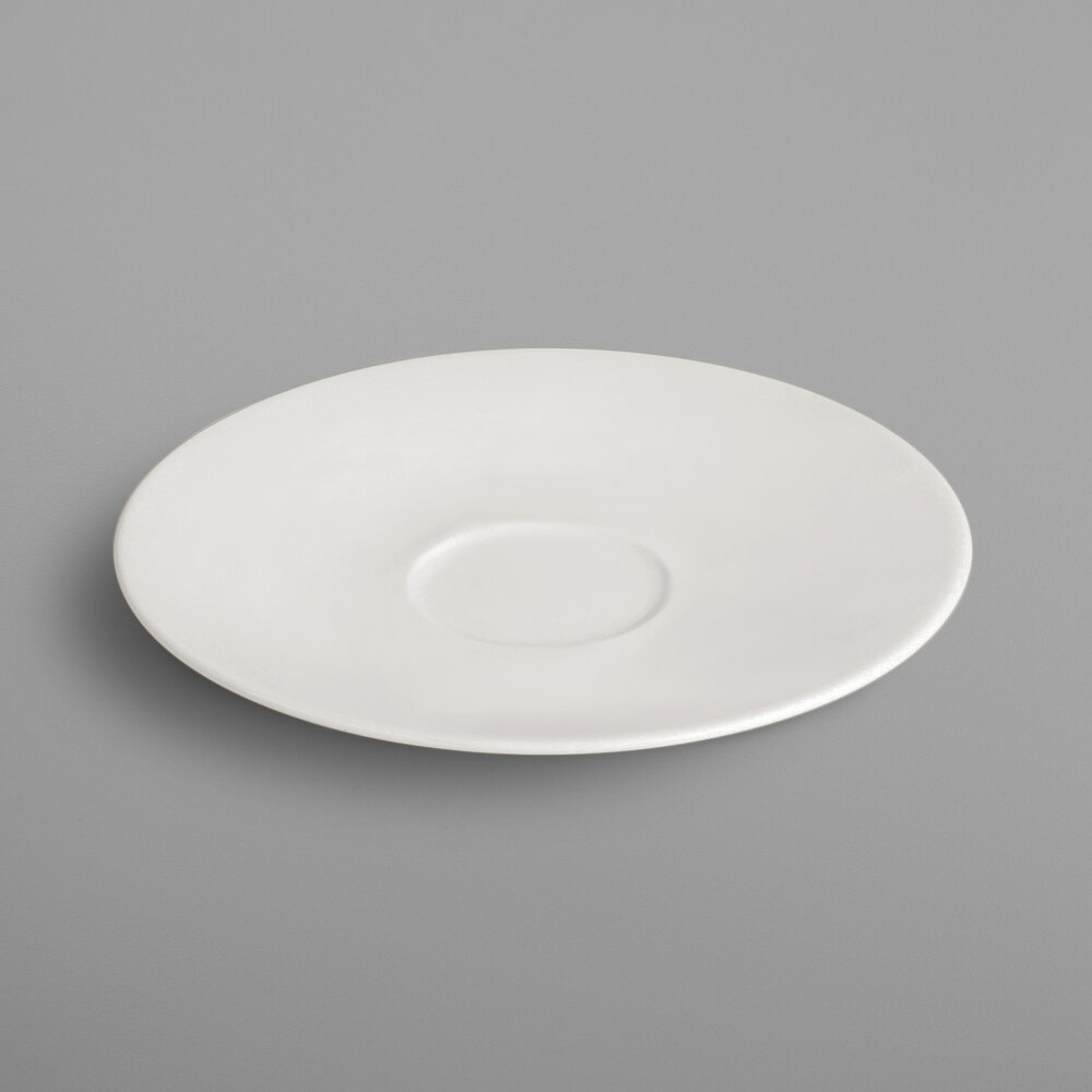 RAK Porcelain NNST16 Nano 6 3/8" Ivory Porcelain Saucer for NNCS27 - 12/Case