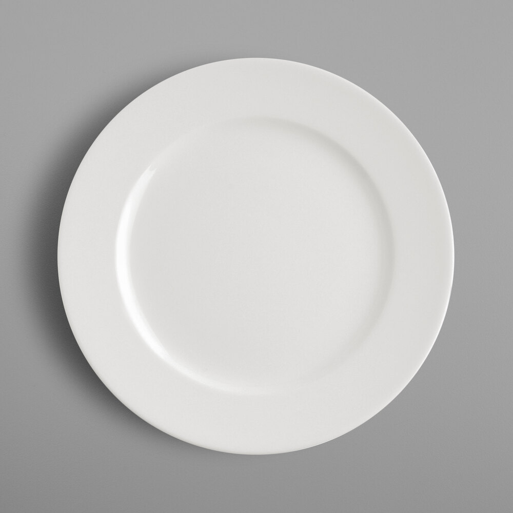 RAK Porcelain BAFP23 Banquet 9 1/8" Ivory Porcelain Flat Plate - 12/Case