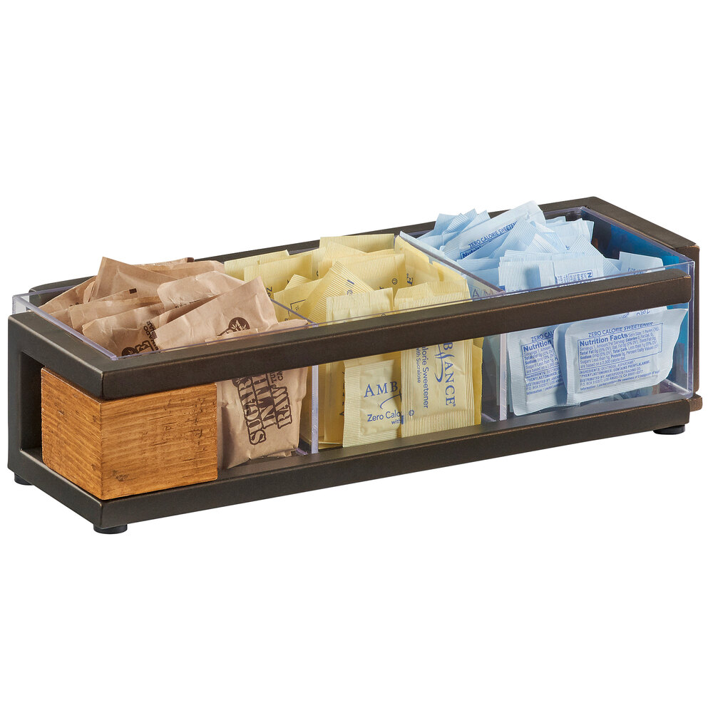 Cal-Mil 3926-84 Sierra 3-Section Condiment Organizer - 12 3/4" x 5" x 2 3/4"