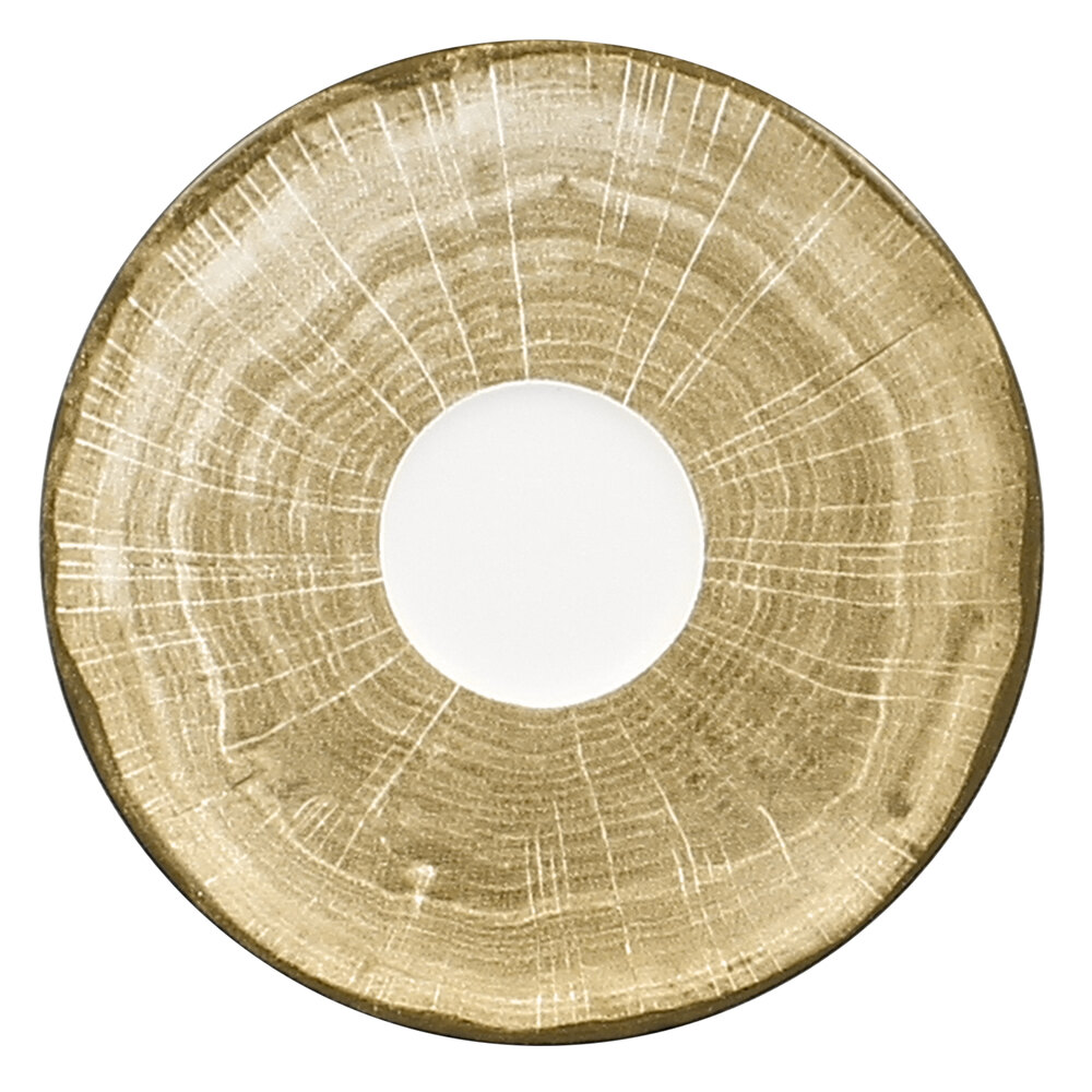 RAK Porcelain WDCLSA15MG Woodart 5 7/8" Moss Green Porcelain Coffee Cup Saucer - 12/Case