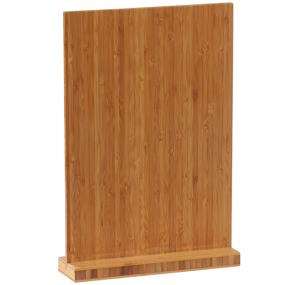 Cal-Mil 2036-811-60 Bamboo 9 1/4" x 2 1/2" x 13 1/2" Clipboard Menu Holder
