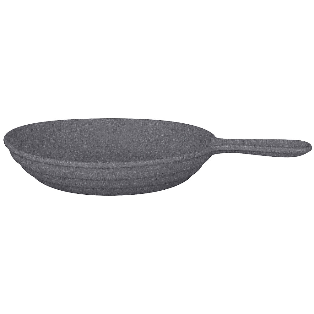 RAK Porcelain CFPN24GY Chef's Fusion 40 oz. Stone Gray Porcelain Frying Pan - 6/Case