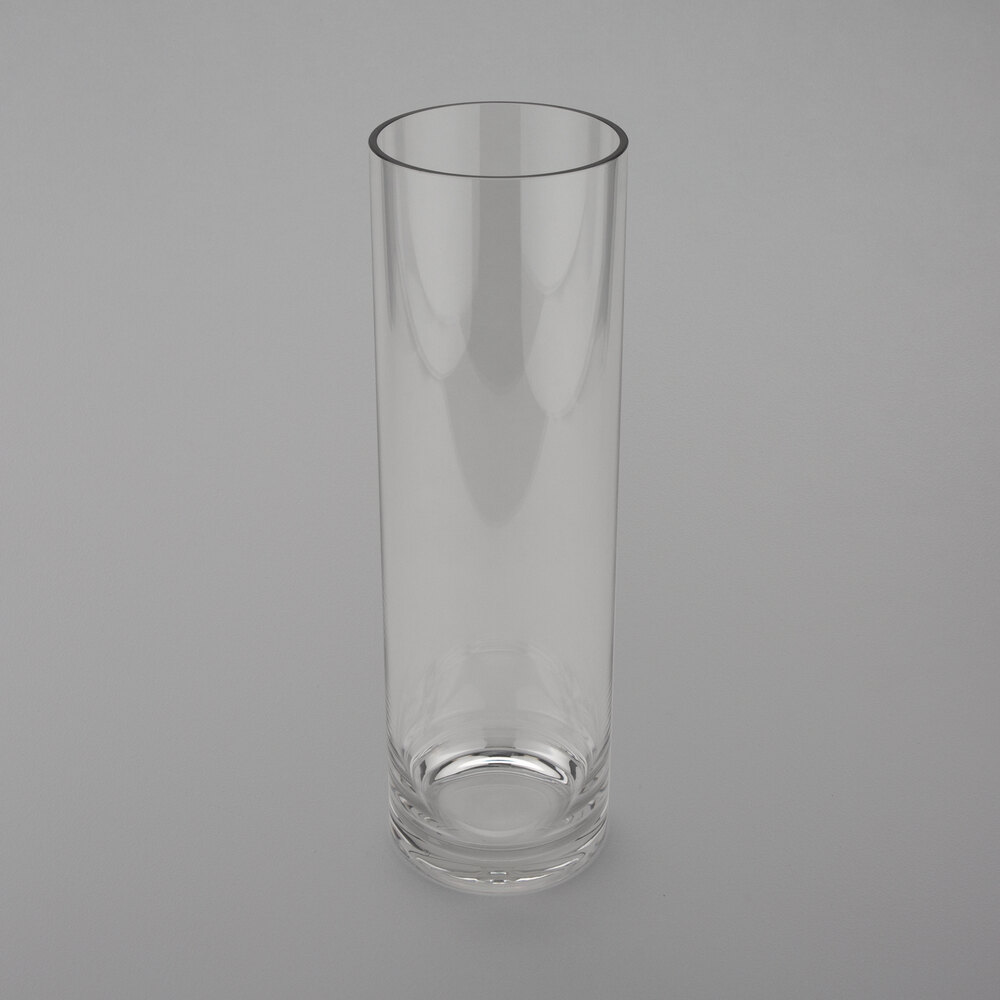 GET V-22-CL Ace of Vase 17 3/4" Clear Polycarbonate Accent Vase