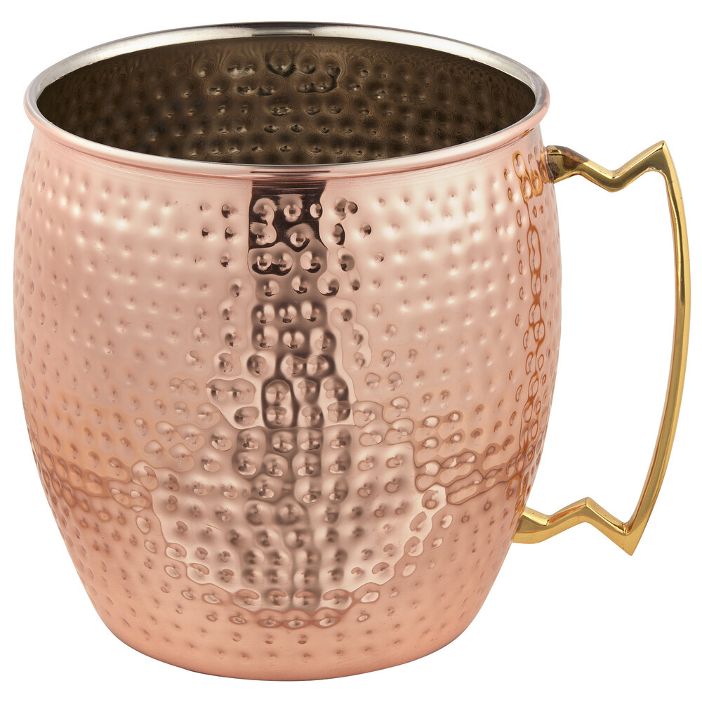 American Metalcraft CM192H 192 oz. Jumbo Hammered Copper Moscow Mule Mug