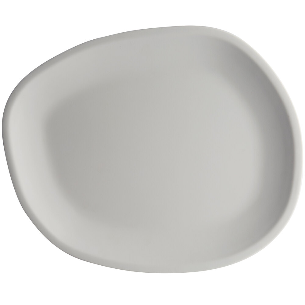 Carlisle 5310223 Ridge 13" Cement Melamine Oblong Platter - 6/Case