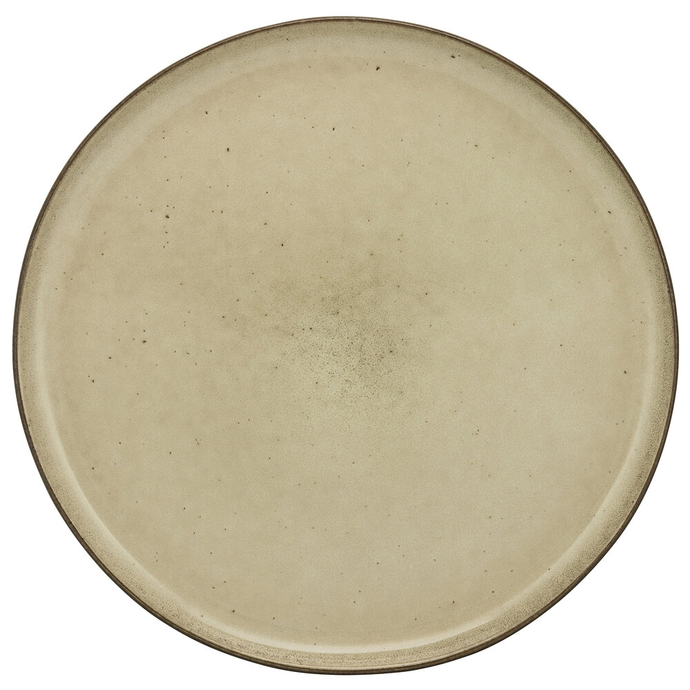 10 Strawberry Street FRZ-1SS-BG Firenza 10 3/4" Beige Porcelain Plate - 12/Case