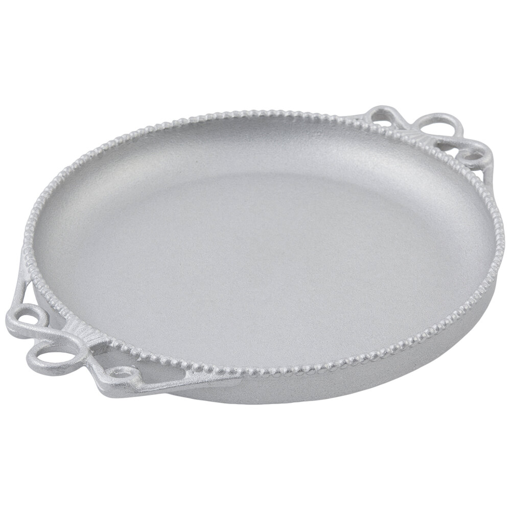 Bon Chef 2106P Bolero 14" Round Pewter-Glo Cast Aluminum Platter