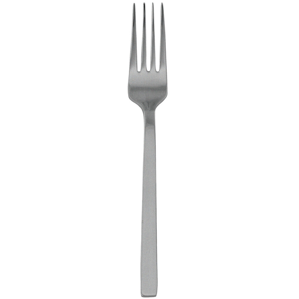Walco Semi from Steelite International WL09051FST 8 1/4" 18/10 Fieldstone Finish Stainless Steel Extra Heavy Weight European Table Fork - 12/Case