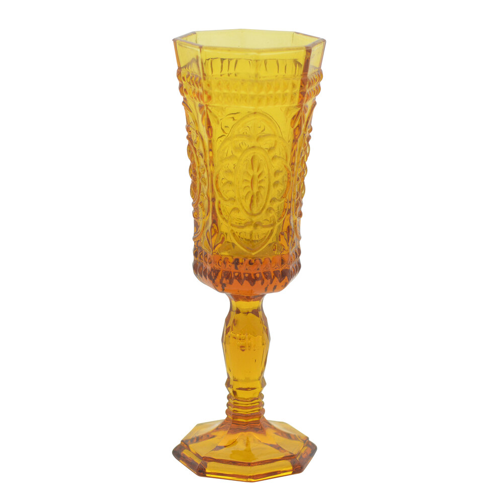 10 Strawberry Street Vatican 4 oz. Amber Champagne Flute - 6/Pack