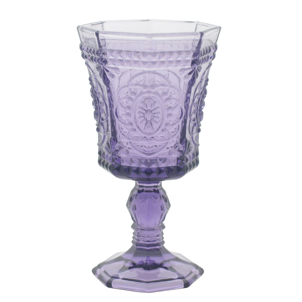 10 Strawberry Street Vatican 8 oz. Amethyst Red Wine Glass - 6/Pack