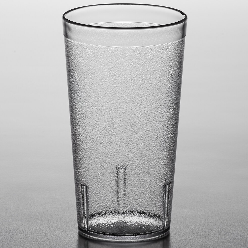 Carlisle 521607 Stackable 16 oz. Clear SAN Plastic Tumbler - 72/Case