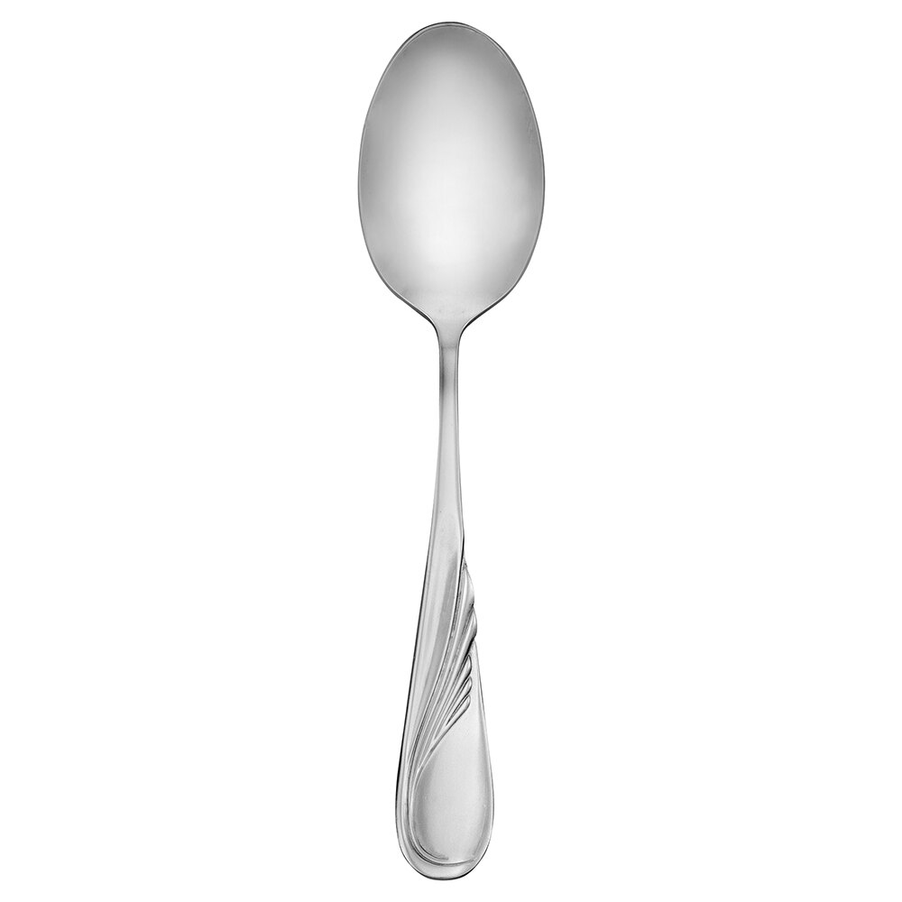 Walco Goddess from Steelite International WL2103 8 3/8" 18/10 Stainless Steel Extra Heavy Weight Serving Spoon - 24/Case