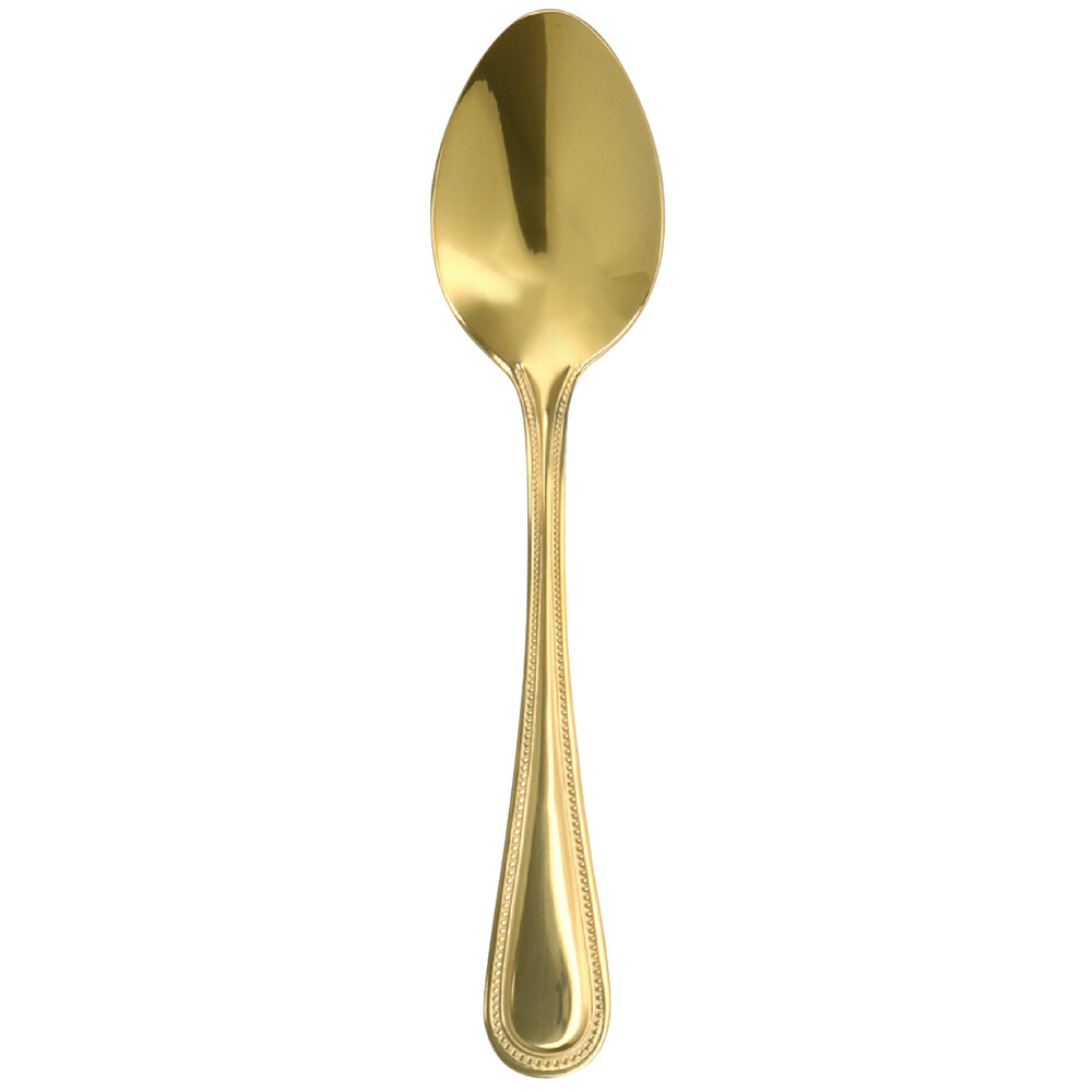 Walco Colgate from Steelite International WLG2701 6 1/2" 18/0 Gold Stainless Steel Heavy Weight Teaspoon - 36/Case