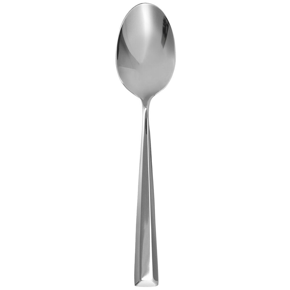 Walco Truss from Steelite International WLTRU03 8 1/2" 18/0 Stainless Steel Heavy Weight Serving Spoon - 12/Case