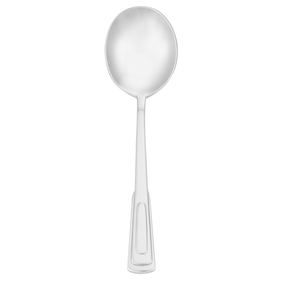 Walco Chanteclair from Steelite International WL3112 6 1/8" 18/10 Stainless Steel Extra Heavy Weight Bouillon Spoon - 36/Case