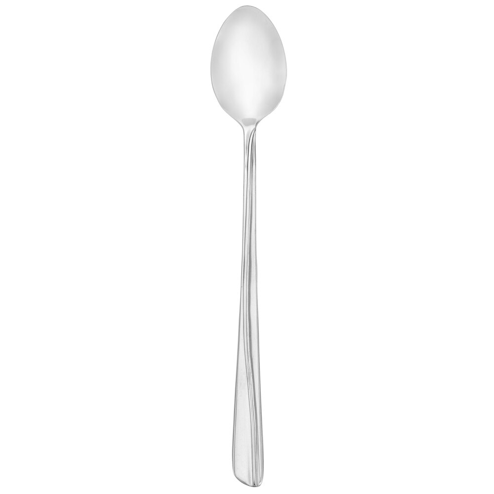 Walco Classic Scroll from Steelite International WL3404 7 11/16" 18/0 Stainless Steel Heavy Weight Iced Tea Spoon - 24/Case
