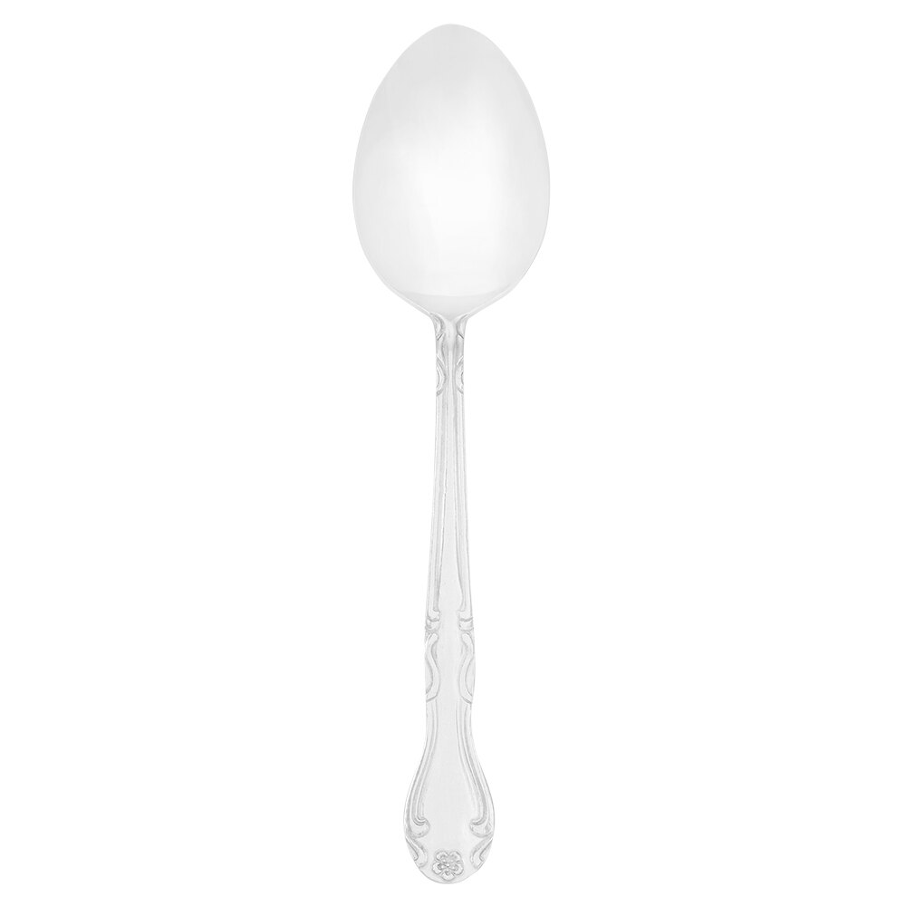 Walco Barclay from Steelite International WL1103 8 1/4" 18/0 Stainless Steel Medium Weight Serving Spoon - 24/Case