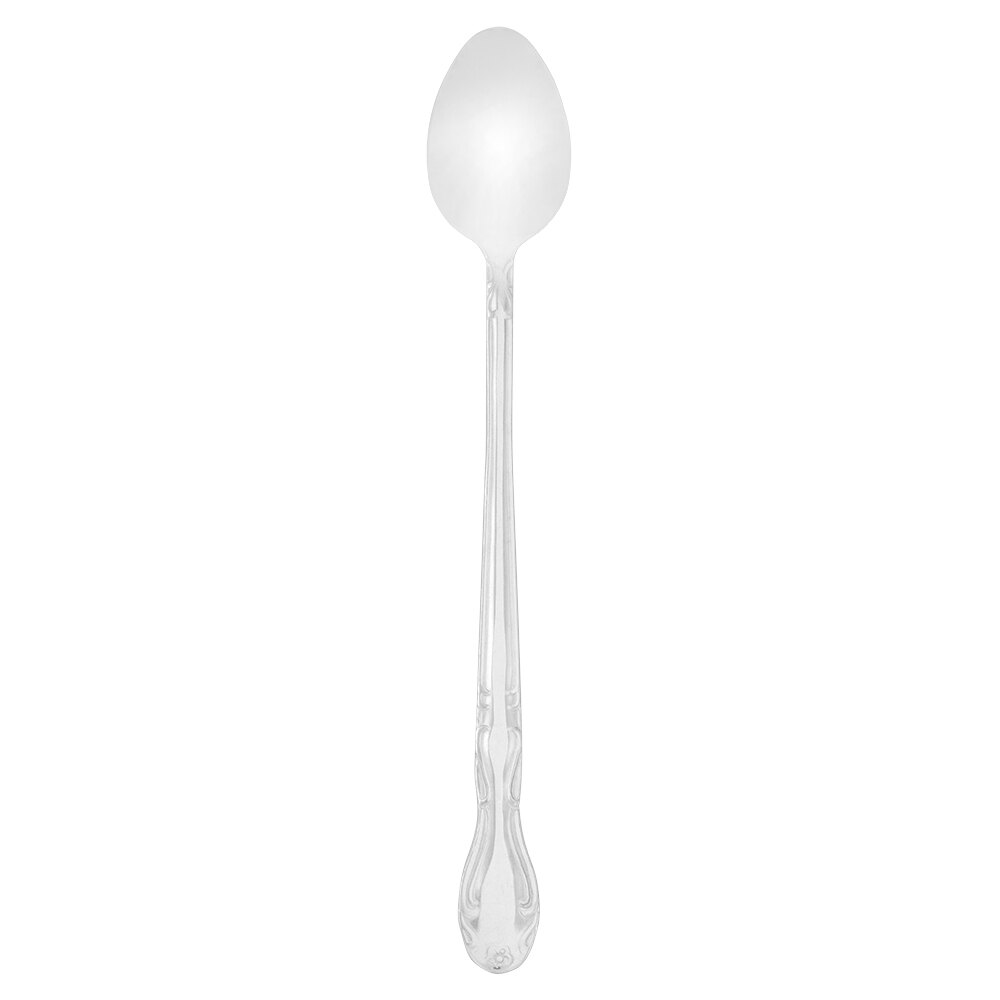 Walco Barclay from Steelite International WL1104 8" 18/0 Stainless Steel Medium Weight Iced Tea Spoon - 24/Case