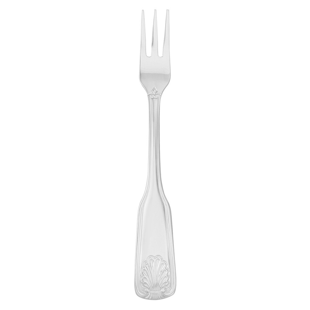 Walco FanFare from Steelite International WL2815 5 3/4" 18/0 Stainless Steel Heavy Weight Cocktail Fork - 24/Case