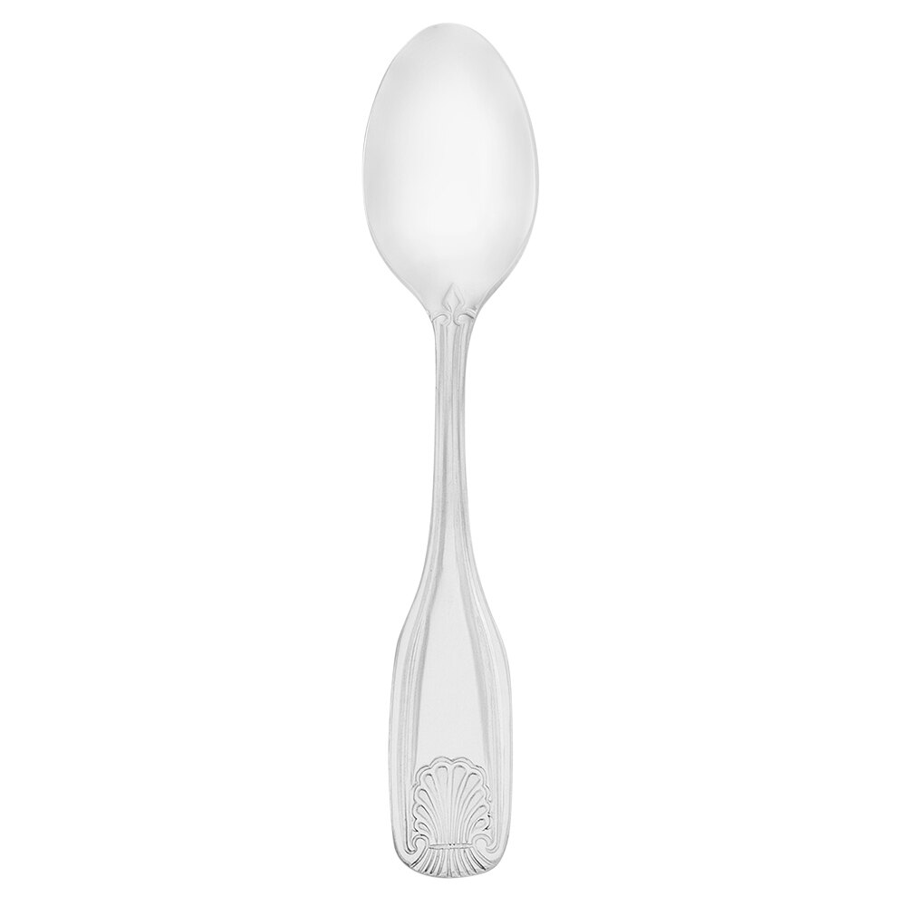 Walco FanFare from Steelite International WL2829 4 5/8" 18/0 Stainless Steel Heavy Weight Demitasse Spoon - 24/Case